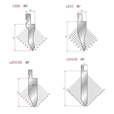 45-50HRC Press Brake Forming Dies For Hydraulic Bending Machine