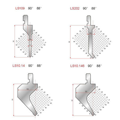45-50HRC Press Brake Forming Dies For Hydraulic Bending Machine