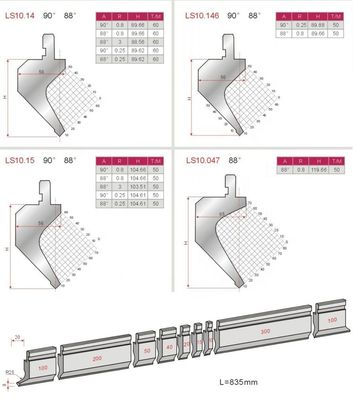 50HRC Press Brake Punch Mold Maker Bending Machine Die Blade