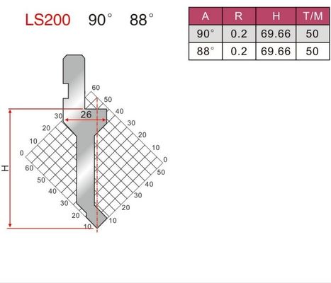 LS200 Press Brake Tooling For Europe Bending Machine