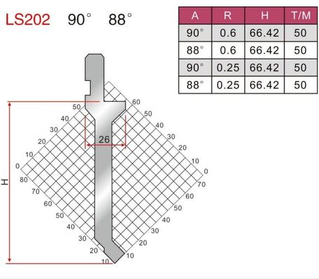 LS202 Customized 42CrMo Press Brake Tooling Punch Bending Tools
