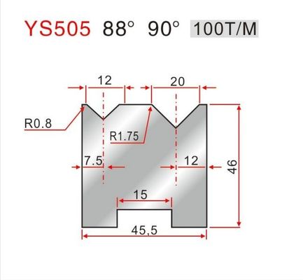 YS505  Amada Press Brake 2V Die CNC Hydraulic Press Brake Tools for Long-lasting Durability
