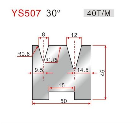 LS507 30° 2V Die Press Brake Tooling Compatibility Bending Machines Durable tools