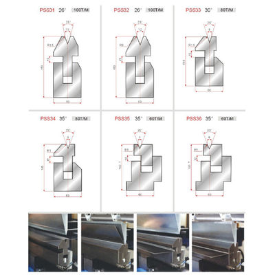 Bending Sheet Metal Forming Press Brake Die Set High Precision