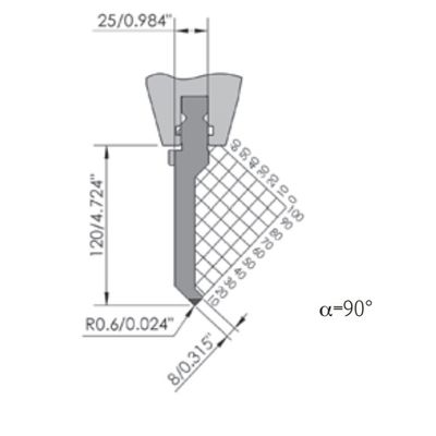 High Precision Press Brake Punch Wila Press Upper Mould