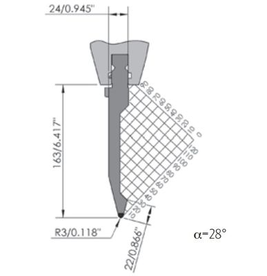 Customized Size Press Brake Die HRC50 Bending Dies For Hydraulic Press