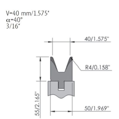 Custom Press Brake Die 45HRC-50HRC Press Bending Dies
