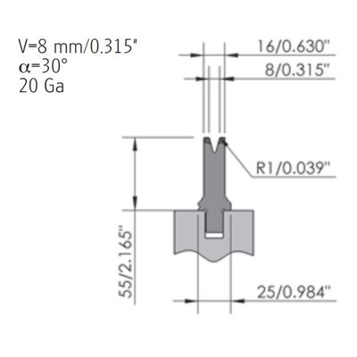 High Precision Press Brake Die 42CrMo Sheet Metal Forming Dies