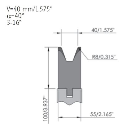Multi Purpose Brake Die Tooling For Hydraulic Bending Machine