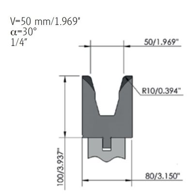835mm Accurate Press Brake Dies Custom Press Brake Tooling Mold