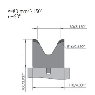 Customizable Press Brake single v Die For bneding Sheet Metal Applications