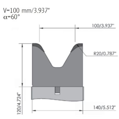 Hydraulic CNC Press Brake Wila Dies 1V Die For Press Brake machine