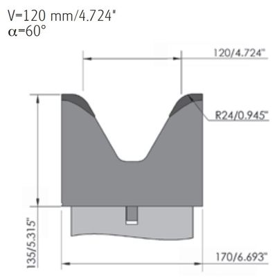 High Strength Hydraulic Press brake wila Dies For Hydraulic bending machine