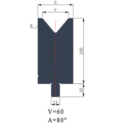 LYNCCN WAY100.80 V60 Euro Style Customized Press Brake Tooling V Die